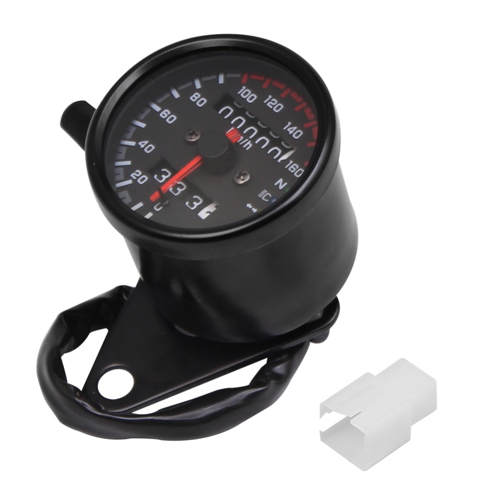 12V Motorcycle Odometer Speedometer Tachometer Speedo Meter LED For Honda Cafe Racer ApexCorsa