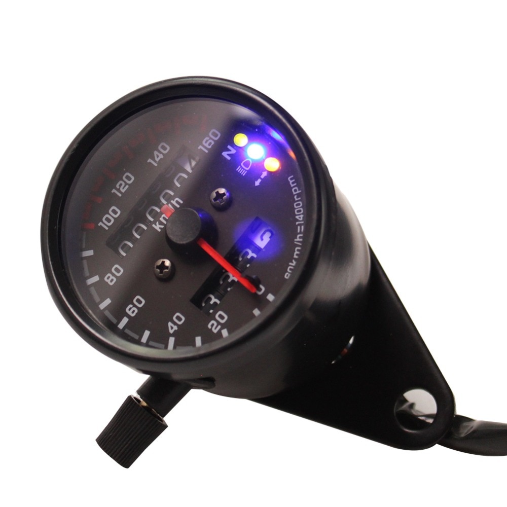 12V Motorcycle Odometer Speedometer Tachometer Speedo Meter LED For Honda Cafe Racer ApexCorsa