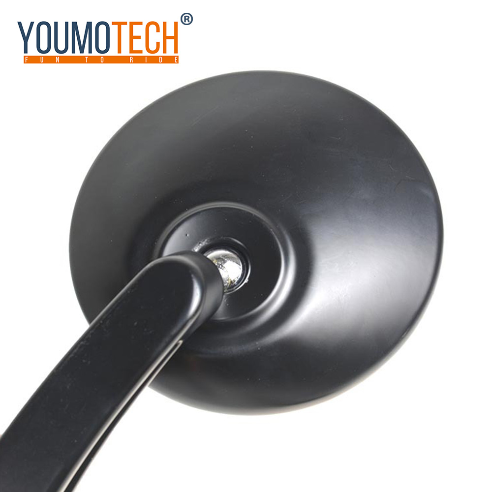 Black 7/8" Handlebar End Mirrors Oval Custom Classic Side ...