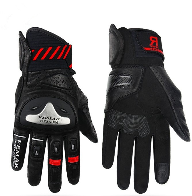 Free Shipping Motorcycle Gloves Men's Leather Protection Racing Gloves