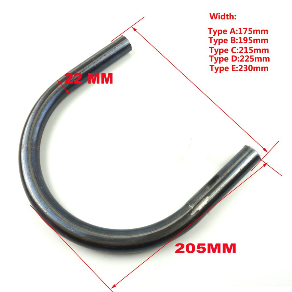 LOCHOSHI 230mm Width Motorcycle End Brat Style Seat Frame Hoop Loop ...