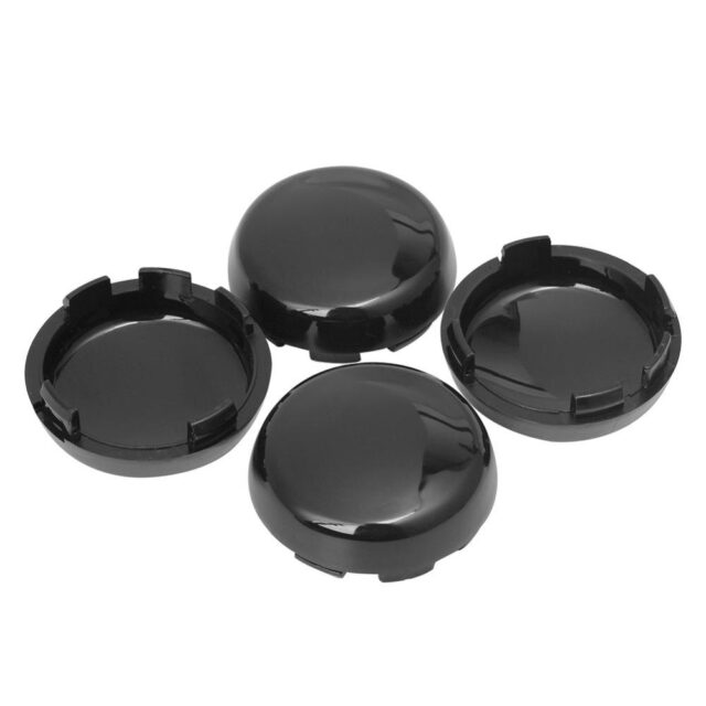 Motorcycel Black 4 X Turn Signal Light Indicator Lens Cover For Harley Dyna Softail Sportster