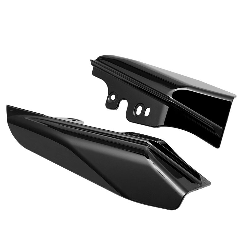 Motorcycle Black Mid-Frame Air Deflector Heat Shield For Harley Touring ...