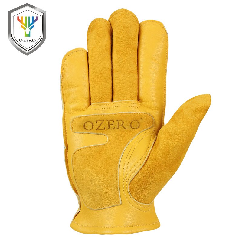 OZERO Motorcycle Gloves Summer Leather Genuine Goatskin Motocross Motorbike Biker Racing Riding