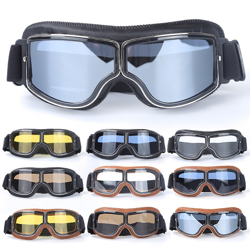 Download Retro Motorcycle Goggles Glasses Aviator Cruiser Vintage ...