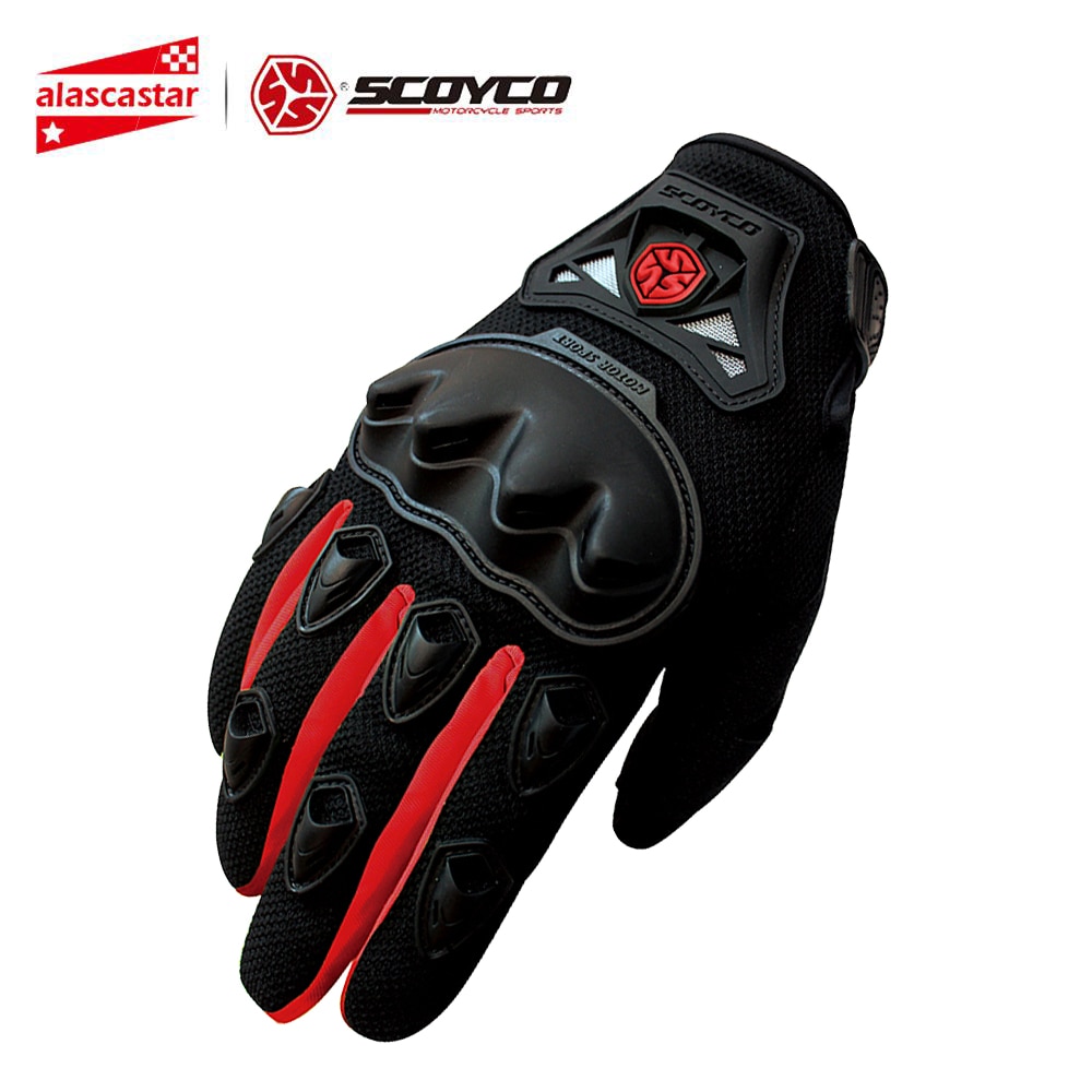 SCOYCO Motorcycle Gloves Summer Breathable Guantes Moto Gloves Touch