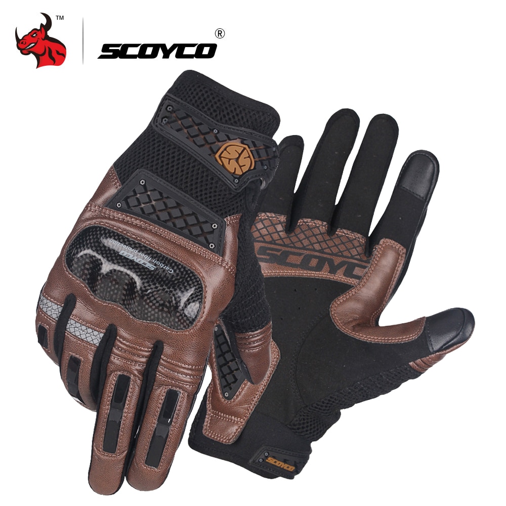 SCOYCO-Motorcycle-Gloves-Summer-Breathable-Moto-Gloves-Carbon-Fibre-Motocross-Gloves-Touch-Function-Guantes-Moto-Riding