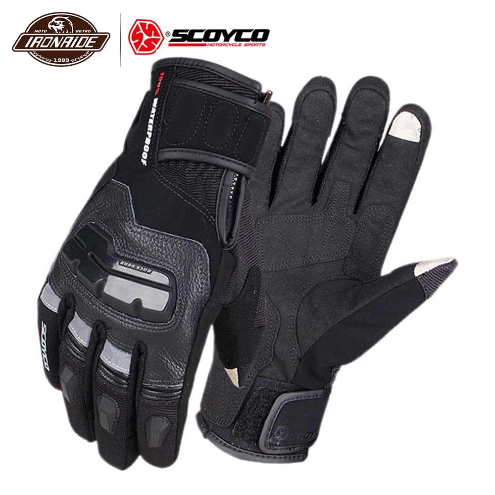 leather motocross gloves