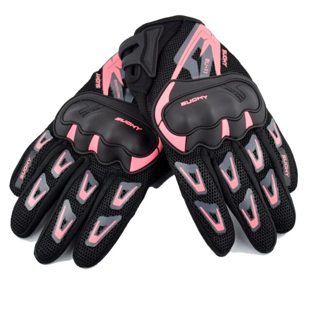 SUOMY Motorcycle Gloves Women Men Summer Breathable Pink Touch Screen ...