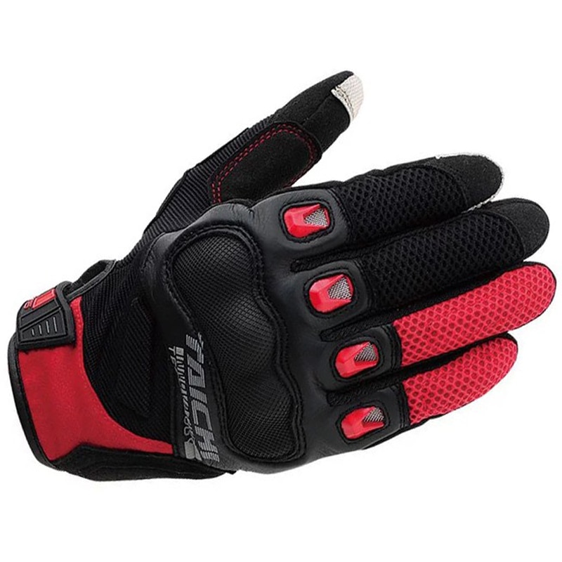 Touch Screen Motorcycle Full Finger Knight Riding Gloves Summer Mesh ...