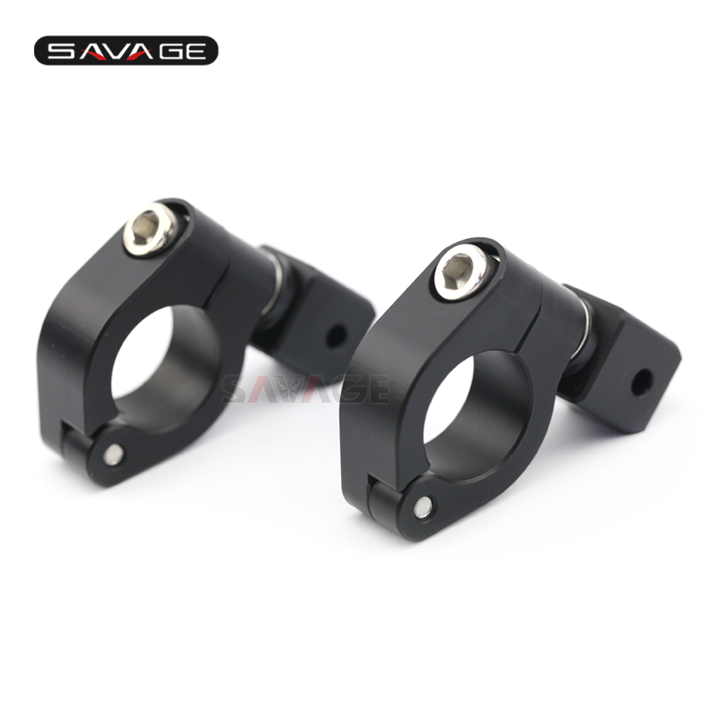 Universal 25mm Driving Aux Lights Supporter Fog Lamp Bracket Motorcycle ...