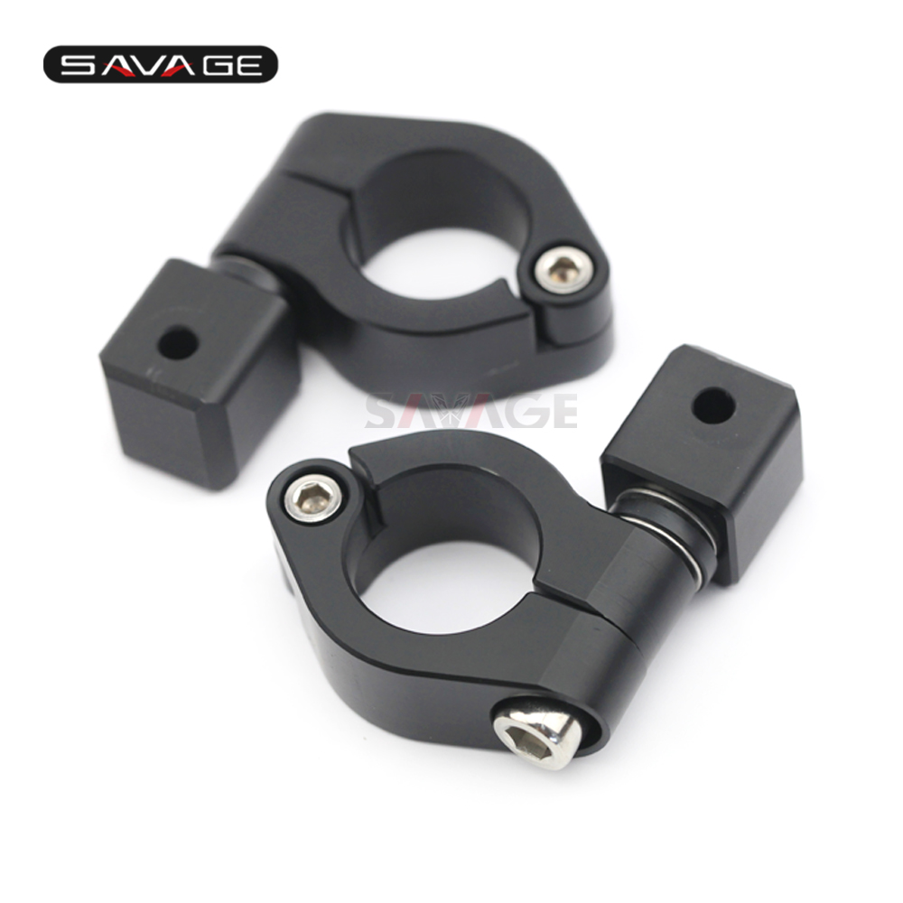 Universal 25mm Driving Aux Lights Supporter Fog Lamp Bracket Motorcycle ...