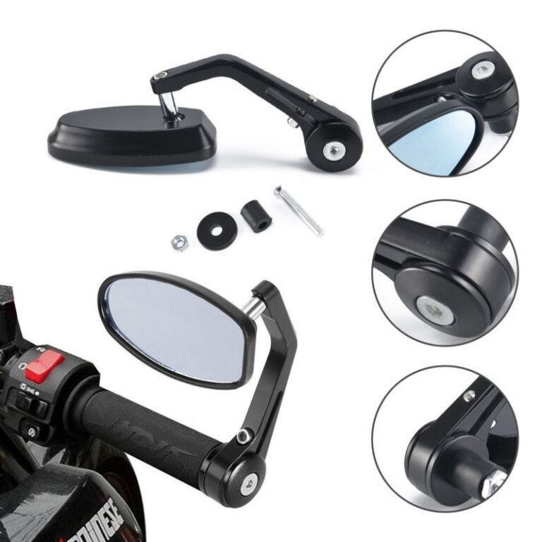 Universal 7 8 Round Bar End Rear Mirrors Moto Motorcycle Motorbike