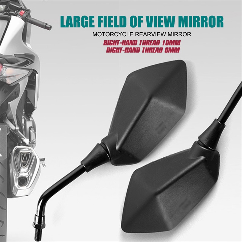2Pcs Universual Motorcycle Mirror Scooter EBike Rearview Mirrors