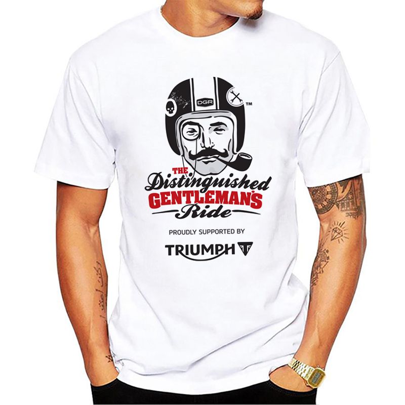 Download Men Triumph T Shirt Motorcycles and Biker White Print ...