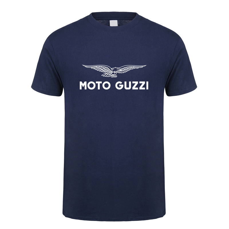Moto Guzzi T Shirt Summer Short Sleeve Cotton Motorcycle T