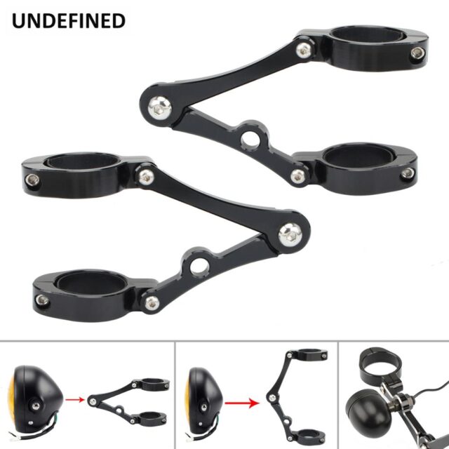 Motorcycle Headlight Bracket Mount Clamp 39mm41mm CNC Fork Tube Spotlight Holder For Harley