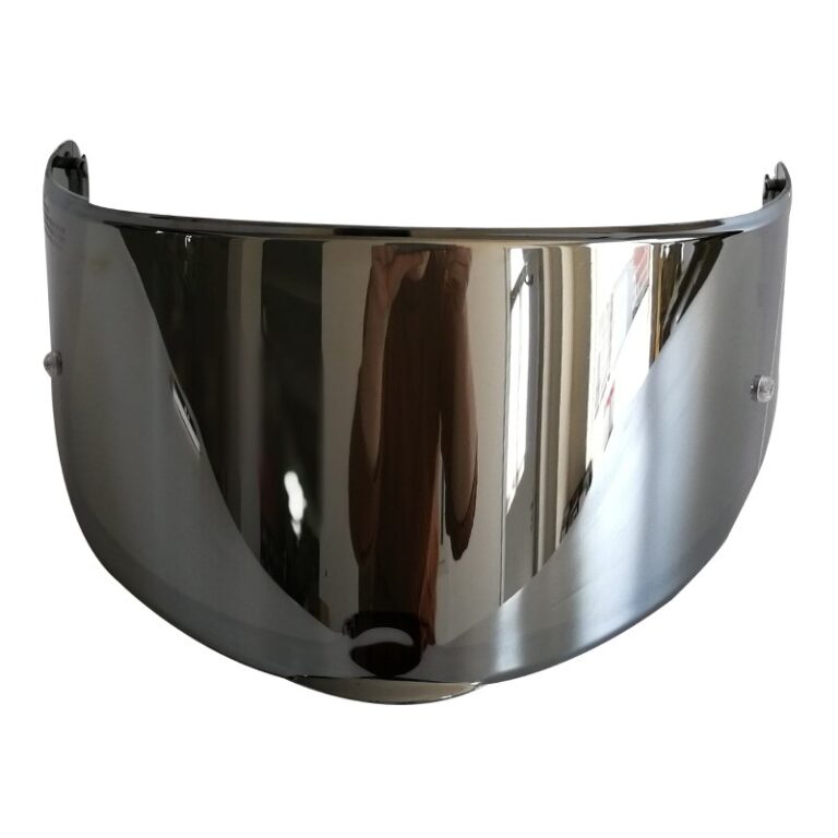Original LS2 FF397 fiberglass full face motorcycle helmet sun visor black silver clear lens