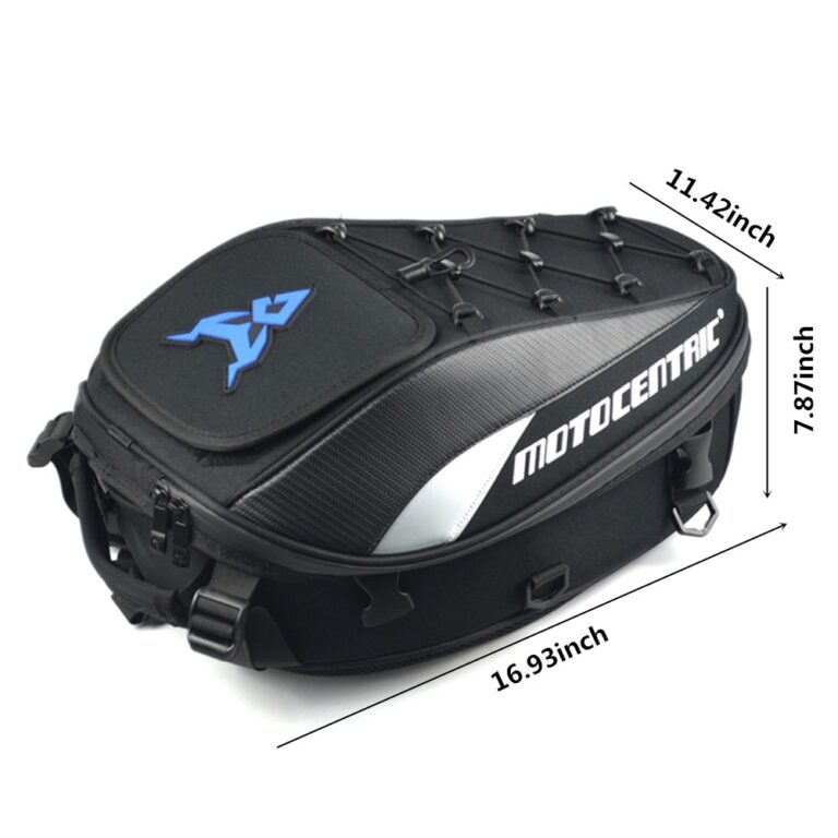 motorcycle passenger seat bag